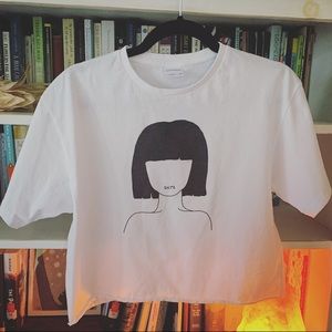 “Whatever” Grunge crop tee. Never worn.